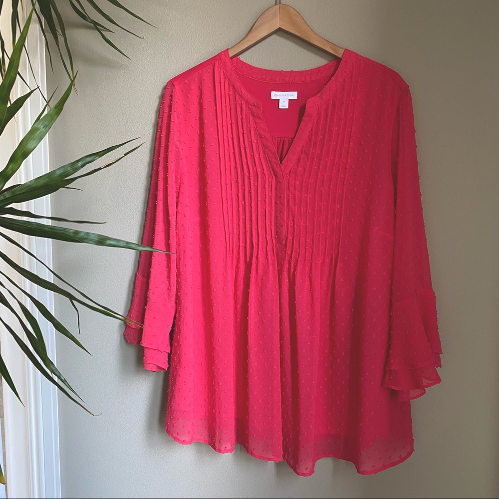 Charter Club Pintuck Textured Top